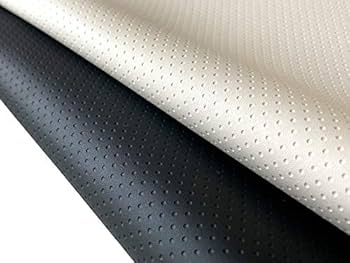 Amazon | 合皮レザー生地 パンチング ドット 難燃（黒）137×44cm